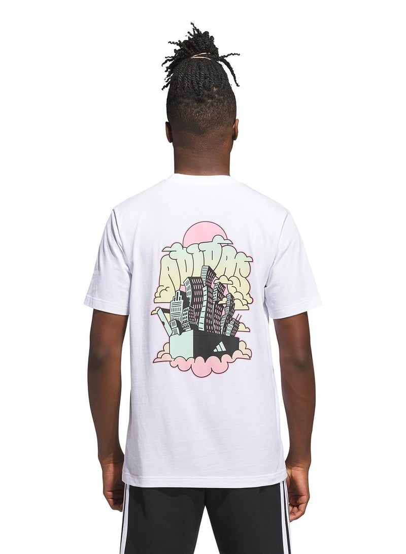 Adidas 90S Nostalgia City Graphic T-Shirt - Image 2
